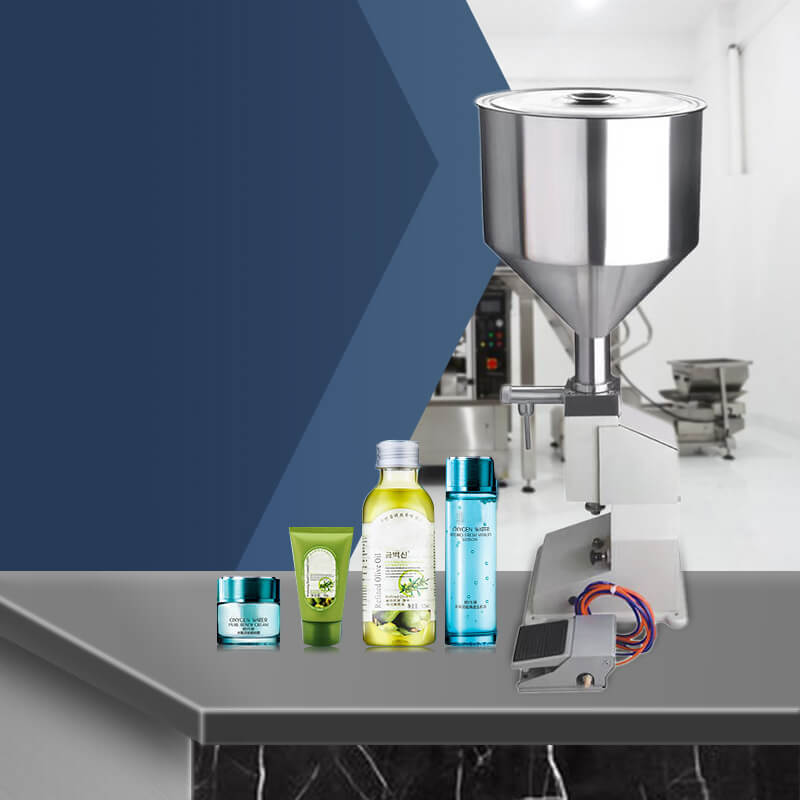 小型膏體液體灌裝機(jī)廠家現(xiàn)貨潔面乳定量半自動包裝設(shè)備氣動灌裝機(jī)