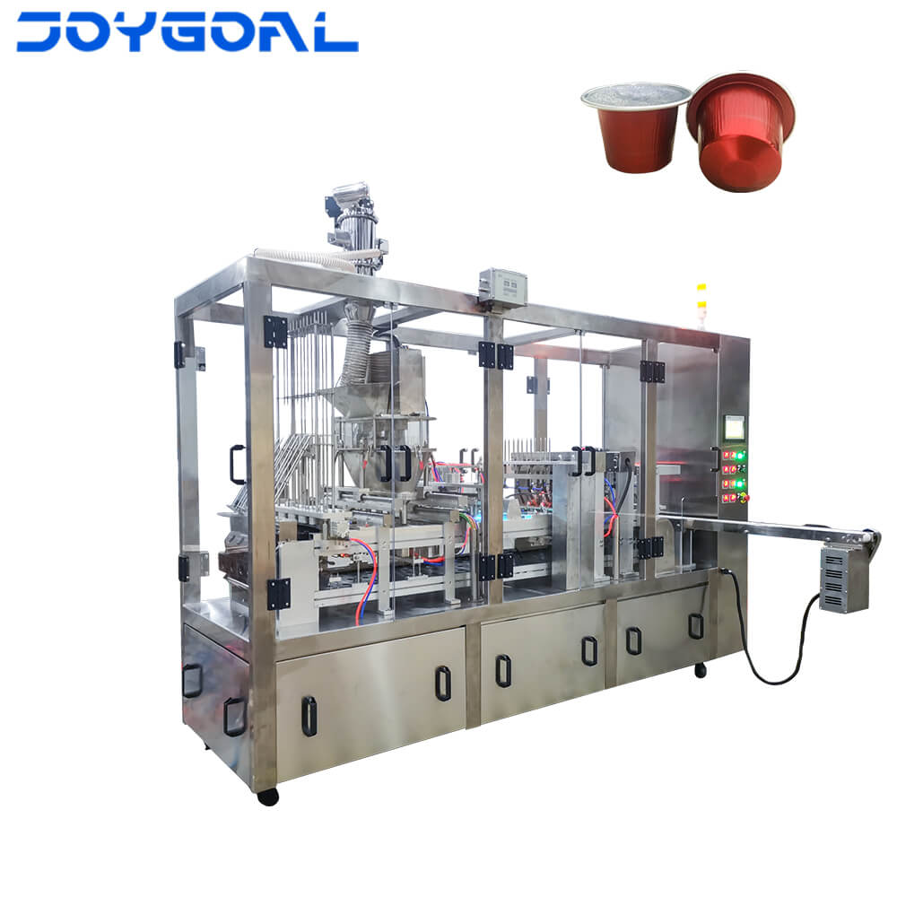 全自動(dòng)雀巢鋁杯三頓半咖啡粉末咖啡膠囊灌裝封口機(jī)